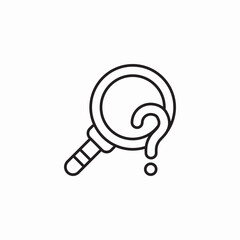 clue search icon sign vector