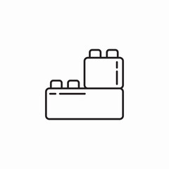 crafting piece toy icon sign vector