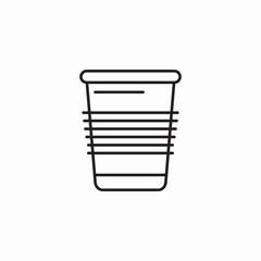disposable cup icon sign vector