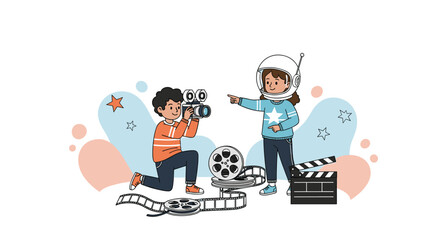 Exploring the World of Filmmaking Through the Eyes of Children's Creative Expression
