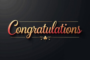 congratulations, поздравляем, elegant typography, modern fonts, bold text, gold accents, deep red tones, black background, metallic highlights, gradients, luxury design, celebratory card, banners, hig