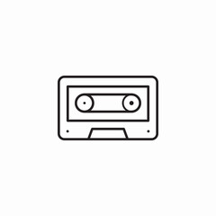 video tape icon sign vector