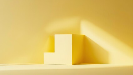 Stairs leading upward to light symbolizing success and achievement in a modern architectural space