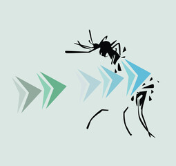 Conceptual image symbolizing the end of dengue fever, depicting the fading or disappearance of the dengue virus or mosquito vector. Represents hope, public health success, disease prevention.