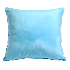 Cozy Comfort: This plush, sky-blue pillow offers an invitation to relaxation and rest, perfectly representing the essential comfort of a cozy sanctuary.