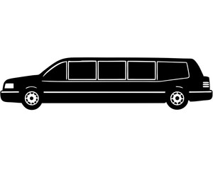 Limo silhouette vector illustration