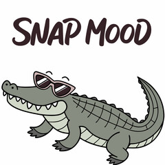 Cool crocodile snap mood sunglasses summer fun