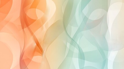 Delicate, flowing lines create a soft, pastel abstract design.