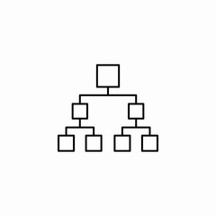 management tree icon sign vector