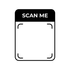 Vector illustration of Scan Me icon isolated on transparent background