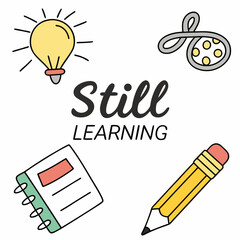 Still learning illustration design element