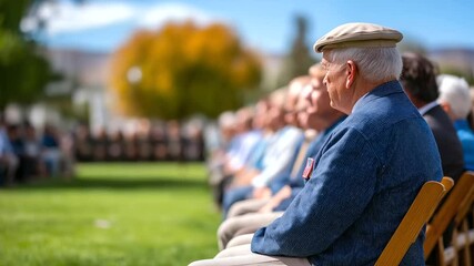 Children pay heartfelt tribute to veterans with a moving Taps performance.