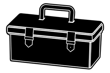 Tool Box silhouette vector illustration
