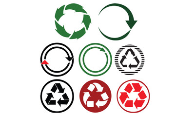 Recycling Arrows & Icons vector