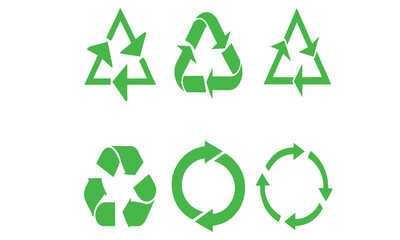 Recycling Arrows & Icons vector