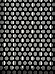 Abstract Pattern of Perforated Metal with Light and Shadow