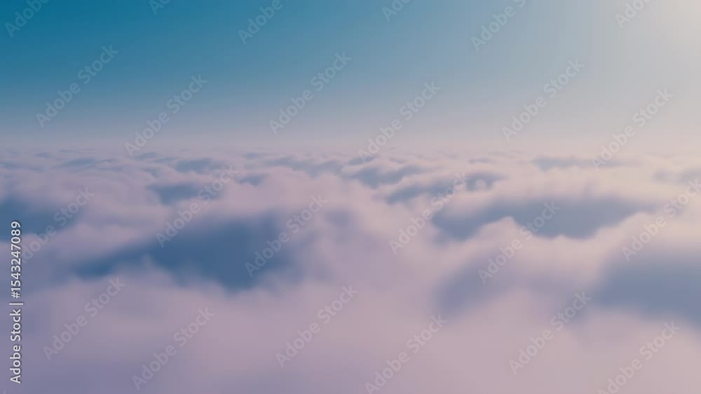 Poster illuminated clouds a texture image of a soft dreamy gradient resembling a sky full of colorful cloud