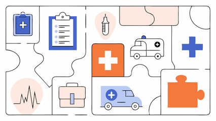 Modern Medical & Healthcare Outline Icons – Broken Line Style Vector Pack.