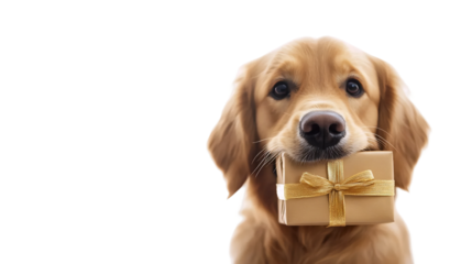 Puppy with Gift