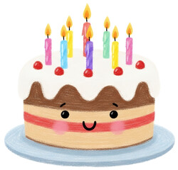 Birthday Cake with Candles