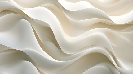 Fototapeta premium Abstract, flowing curves in a light cream color.