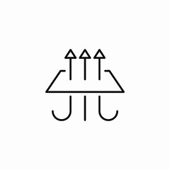 absorbent fabric icon sign vector