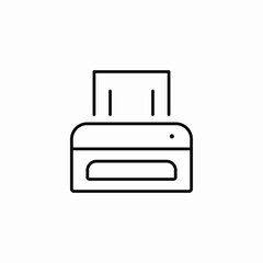 paper printer icon sign vector