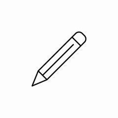 pencil writing tool icon sign vector