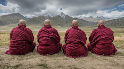 The title of the image is "Mountainous Landscape".