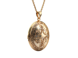 Locket isolated on a transparent or white background