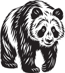 Enchanted Black Panda Fantasy Graphic