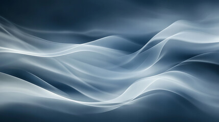 Fototapeta premium Serene Flow An Abstract Study in Gray and White Waves
