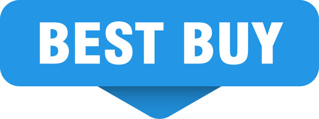 best buy sticker. best buy sign on transparent background