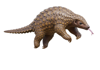 Pangolin: A Detailed Look at this Unique Scaly Mammal on transparent background