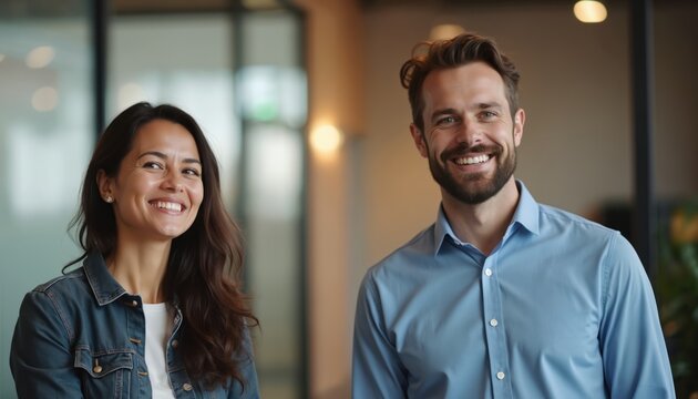 Happy team members welcome new hire. Smiling diverse colleagues welcome new staff member at company. Corporate onboarding welcome event. Human resources, business manager, new job, employment.