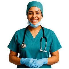 smiling female doctor with stethoscope