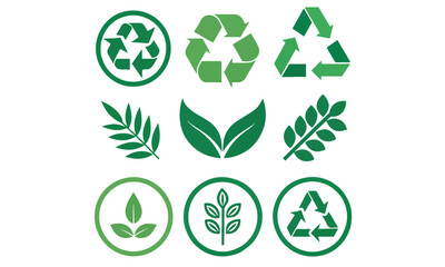 Recycle vector icons