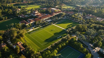 A luxury youth sports camp offering world-class coaching programs for young players