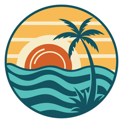 Obraz premium palm tree on the beach