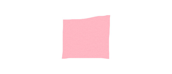 Square, rectangular shape, pink, collage rectangle made from paper, photo frame on transparent background.