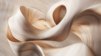 Abstract Wooden Swirls A Study in Light and Texture