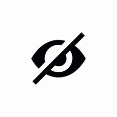 viewing restricted icon sign vector