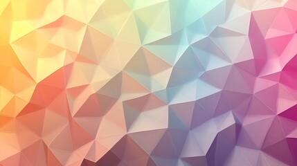 Fototapeta premium Abstract polygonal pattern with pastel colors.