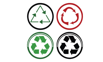 Recycle vector icons