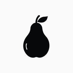 pear fruit icon fully editable vector template