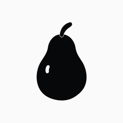 pear fruit icon fully editable vector template