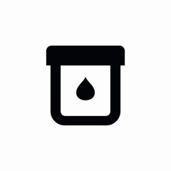 liquid lid jar container icon sign vector
