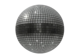 Isolated Silver Disco Ball
