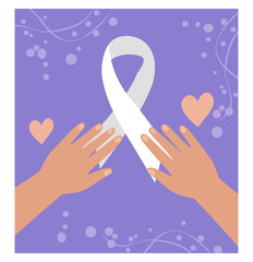 World Cancer Day Square Illustrations Set-02