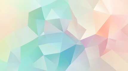 Obraz premium Delicate, pastel-toned polygonal design.